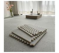 Tappeto Da Pavimento In Patchwork Di Cotone E Lino Tappeto Da Palestra 30x30 Cm Tappetino A Puzzle Per Pesi Da Fitness Adatto A Tutte Le Stagioni(Light Gray,20pcs)