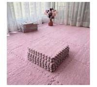 Tappeto Da Pavimento In Schiuma Peluche Tappetino Da Gioco Puzzle Non Colpisci Tappeto In Pile Morbido Per Bambini Da Letto Per Bambini(Pink,15 pcs)