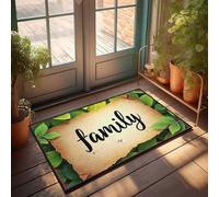 Tappeto da portico per esterni con legami familiari: un tesoro senza tempo zerbino retrò tappeto fattoria cucina set (50 x 80 cm)