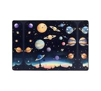 Tappeto da salotto con stampa di Saturno Giove Terra, 182,9 x 121,9 cm, per tavolino/comodino/ufficio/balcone