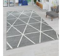 Tappeto da soggiorno, colori pastello, stile scandinavo, con motivo a rombi