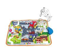 Tappeto da strada per bambini, Tappeto da strada per auto - Progettazione educativa del tappeto per l'apprendimento precoce,Coperte da strada alimentate a batteria Coperte per bambini stabili per raga