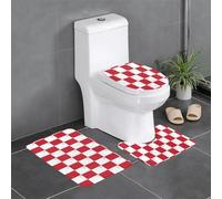 Tappeto decorativo in peluche con bandiera di Malta, set di 3 protezioni per il bagno, per camera da letto, cucina, vasca da bagno, casa, tappeto assorbente per esterni,