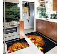 Tappeto decorativo per interni e autunnali, con texture morbida, caldo, per il Ringraziamento, Halloween, base antiscivolo, facile ragno (A, 120 x 40 x 1 cm)
