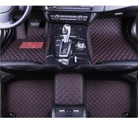 Tappeto Decorativo Per Jeep Per Renegade 2015 2016 2017-2020 Tappetini Auto Tappeti Tappetino Protettivo Parti Interne Impermeabili Cuscinetti Piedi(Nero rosso)