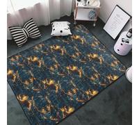 Tappeto decorativo per soggiorno, antiscivolo, lavabile, 7,6 x 12,4 cm, morbido tappeto con stampa cyber tigre, per camera da letto, soggiorno, sala da pranzo, stanza, 152 x 99 cm