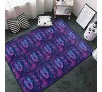 Tappeto decorativo per soggiorno, antiscivolo, lavabile, 7 x 12 cm, morbido tappeto con stampa Cyber Lion Cool A Print per camera da letto, soggiorno, sala da pranzo, stanza, 152 x 99 cm