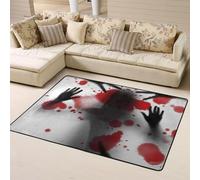 Tappeto decorativo per soggiorno, con morbide ombre dietro il copriletto, lavabile, per camera da letto, soggiorno, 160 x 122 cm