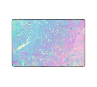 Tappeto decorativo per soggiorno, fantasia sfumato, antiscivolo, lavabile, 7,6 x 12,7 cm, per camera da letto, interni, morbido, per camera da letto e soggiorno, 152 x 99 cm