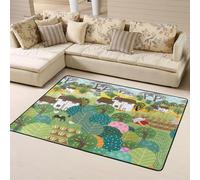 Tappeto decorativo per soggiorno, morbido, lavabile, per camera da letto, soggiorno, 160 x 122 cm
