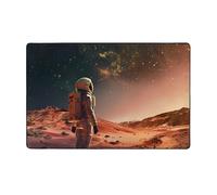 Tappeto decorativo per soggiorno, motivo astronauta su Marte, 7,6 x 12,7 cm, antiscivolo, lavabile, per camera da letto, soggiorno, 152 x 99 cm