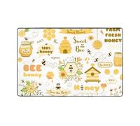 Tappeto decorativo per soggiorno, motivo con api agricole carine, antiscivolo, lavabile, 7,6 x 12,7 cm, per camera da letto, soggiorno, 152 x 99 cm