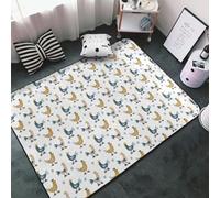 Tappeto decorativo per soggiorno, motivo: galli agricoli, antiscivolo, lavabile, 7,6 x 12,7 cm, per camera da letto, interni, camera da letto, soggiorno, 152 x 99 cm