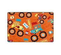 Tappeto decorativo per soggiorno, motivo: Monster Truck, camion, antiscivolo, lavabile, 7,6 x 12,7 cm, per camera da letto, interni, per camera da letto e soggiorno, 152 x 99 cm