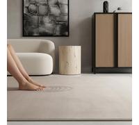 Tappeto design colore uniforme senza tempo facile da pulire pratico lavabile microfibra crema 120x170 cm soggiorno corridoio antiscivolo riscaldamento pavimento idoneo testato per sostanze nocive
