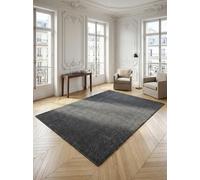 Tappeto design Unifarben Senza tempo Facile da pulire Pratico Lavabile Resistente Resistente Grigio 60x100 cm Soggiorno Gang OEKO-TEX Testato per sostanze nocive Pavimento Asciugatura rapida