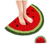 Tappeto di anguria simpatico acqua di anguria zerbino a forma di acqua a forma di acqua tappetini da bagno non slip pavimento di benvenuto tappetino camera da letto decorazioni per la casa 15.75x2