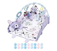 Tappeto di attività per i bambini - tappetino da gioco per bambini, palestra da 112 cm per il bambino - tappeto multifunzione morbido con giocattoli e palline di mare per imparare e giocare sdraiato
