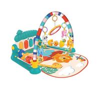 Tappeto di eveil Bebe,Tappeto di risveglio pianoforte addensato,Tappeto musicale di risveglio,Contiene 5 giocattoli appesi rimovibili 3 modalità di tastiera di pianoforte musicale,Può essere