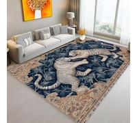 Tappeto Di Flanella Stampato In Moderno Bordo Tigre Texture Tappeti Morbido Del Soggiorno Camera Colorato Tappeti Per Bambini Tappeto, Decorazione Tappete Antiscivolo 160 x 230 cm