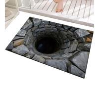 Tappeto di illusione ottica - Zerbino di benvenuto antiscivolo | Tappeto che sembra un buco - Tappeti con fori 3D per soggiorno interno camera da letto cucina bagno ingresso porta veranda
