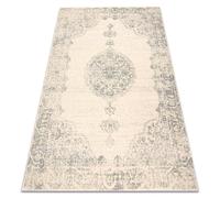 Tappeto di lana Abby 486.24.LA100 OSTA Ornamento, cornice classica beige/blu, 120 x 170 cm, beige