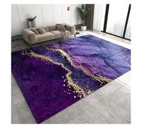 Tappeto Di Lusso Con Motivi Astratti Marmo Geometrici, Tappetos Interno In Flanella Antiscivolo For Soggiorno, Camera Da Letto E Ufficio Progetto Durevole(Purple,40 * 60cm)