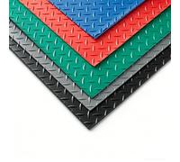 Tappeto di Pavimento in PVC, 1.3x3m, 1.3x5m, 1.3x6m Protettore di Pavimento | Impermeabile, Antiscivolo, Cinque Colori, Sicuro, Uso Pesante, per Garage, Magazzino, Barche(Grey,1.2x2m/3.9x6.5ft)