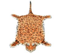 Tappeto di Peluche a Forma di Leopardo 139 cm Marrone