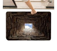 Tappeto d'Illusione Ottica - 80 x 50 cm Zerbino antiscivolo giocoso | Tappeto 3D Illusione Ottica, per Compleanno Halloween Ringraziamento Feste Casa Capodanno Festa Ingresso Salone