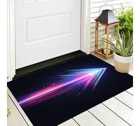 Tappeto D'Ingresso 3D Blu Polvere Freccia Lampeggiante,Tappeti Antiscivolo Arte Astratta Per Della Salotto Cameretta Scendiletto Bagno Soggiorno Porta Anteriore E Posteriore Ufficio,50X80Cm
