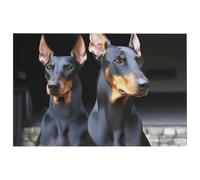 Tappeto Doberman, morbido velluto di cristallo, lavabile, tappeto da soggiorno, moderno, antiscivolo, per camera da letto, cucina, sala da pranzo