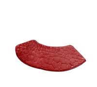 Tappeto Doccia Angolare Pratico tappetino da bagno curvo, zerbino da doccia spesso, antiscivolo, assorbente, for il pavimento del bagno Per I Piedi Lavabile(Red)