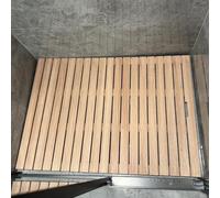 Tappeto Doccia Antiscivolo Tappetino Antiscivolo in Legno per Doccia in Piedi, Tappetino Doccia di Lusso, Interno ed Esterno, Tappetino per Sauna Non Verniciato(22x22in(56x56cm))