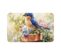 Tappeto Doccia Classico Zerbino Da Esterno Birds And Flowers In A Flower Resistente Tappetino Da Bagno Per Cortile Cucina Camera 40X60Cm