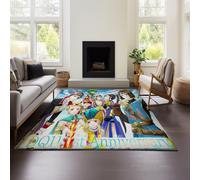 Tappeto Dragon Quest XI Per Soggiorno, Camera Da Letto, Camera Da Letto, Impermeabile, Lavabile, Tinta Unita, Leggero, Di Lusso, Di Alta Qualità (DQ 02,80x120 cm)