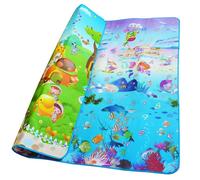 Tappeto educativo pieghevole a doppia faccia mondo marino 190 x 170 cm
