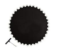 Tappeto elastico di ricambio con anelli a V, colore nero, con 64 passanti, ideale per divertirsi e giocare in sicurezza