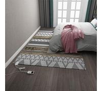 Tappeto Elettrico Riscaldato - Riscaldatore A Pavimento Radiante per Yoga E Riscaldamento Interno, Tappeto Marocchino in Stile Geometrico - Ottimo Tappetino Riscaldante Elettrico, B, 200CM*300CM