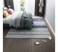 Tappeto Elettrico Riscaldato - Riscaldatore A Pavimento Radiante per Yoga E Riscaldamento Interno, Tappeto Marocchino in Stile Geometrico - Ottimo Tappetino Riscaldante Elettrico, A, 105CM*190CM