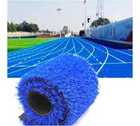 Tappeto erbato sintetico Tappeto in erba artificiale blu, tappeto in erba finta for paesaggi da prato, tappetino in erba for patio esterno, rotoli di erba morbida autodrenante per l'outdoor(50x200cm)