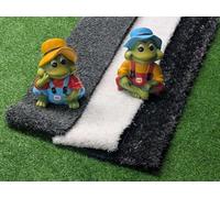 Tappeto erboso artificiale per esterni Exano B1 | Tappeto erboso per eventi, giardini e balconi, nero, Campione DIN A4