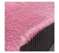 Tappeto erboso artificiale per giardino con fori di drenaggio, tappeto erboso morbido e traspirante per decorazioni paesaggistiche e terrazze, rosa, 59"