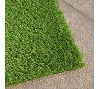 Tappeto erboso artificiale spesso 2,3 cm con retro in gomma per giardino, patio, balcone, facile da pulire, ideale per uso domestico e esterno