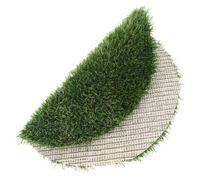 Tappeto Erboso Artificiale Verde 40cm in Plastica Rotondo | Coprire Chiusini e Vasi, Effetto Realistico, Leggero e Portatile, per Eventi, Modellismo e Fai da Colore Casuale