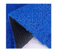 Tappeto Erboso Sintetico Per Esterni Blu Erba Sintetica Ad Alta Densità, Spessa 3 Cm Sintetico Tagliabile Fai Da Te Per Patio, Recinzione Di Sfondo, Decorazione Murale(24x79IN)