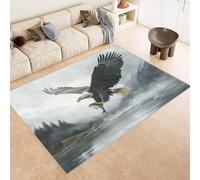 Tappeto Esterno 50x80 cm Imitazione Cashmere Tappeto Pelo Corto Modello Aquila Volare Cielo Animali 3D Tappeti Cucina Antiscivolo Lavabile Antimacchia Adatto per Appartamenti Camerette Ingressi