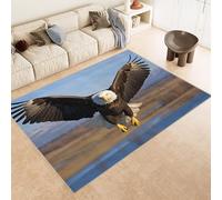 Tappeto Esterno 50x80 cm Imitazione Cashmere Tappeto Pelo Corto Modello Aquila Volare Cielo Animali 3D Tappeti Cucina Antiscivolo Lavabile Antimacchia Adatto per Appartamenti Camerette Ingressi