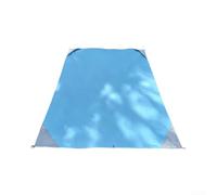 Tappeto esterno a prova di sabbia 2x2m impermeabile della protezione blu | Resistente all'acqua in stile loto, mantiene asciutto sull'erba umida, 2 x 2 m di grandi dimensioni, motivo scozzese blu