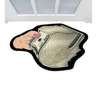 Tappeto estetico per camera da letto, banconota da 100 dollari, zerbini, zerbini per la cucina, antiscivolo, in velluto di cristallo, 50 x 80 cm